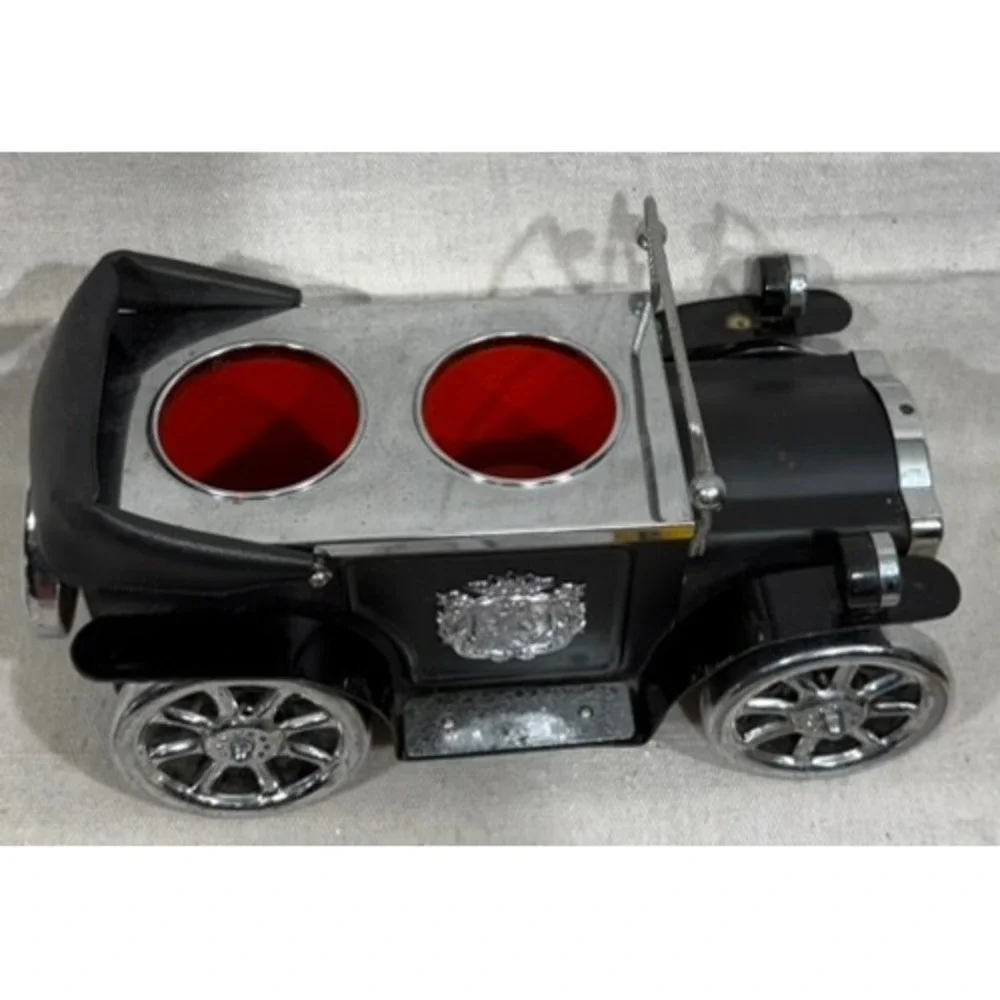 Vintage The Royal Cruiser Circa 1930 Car Decanter Holder Desk Organizer Black